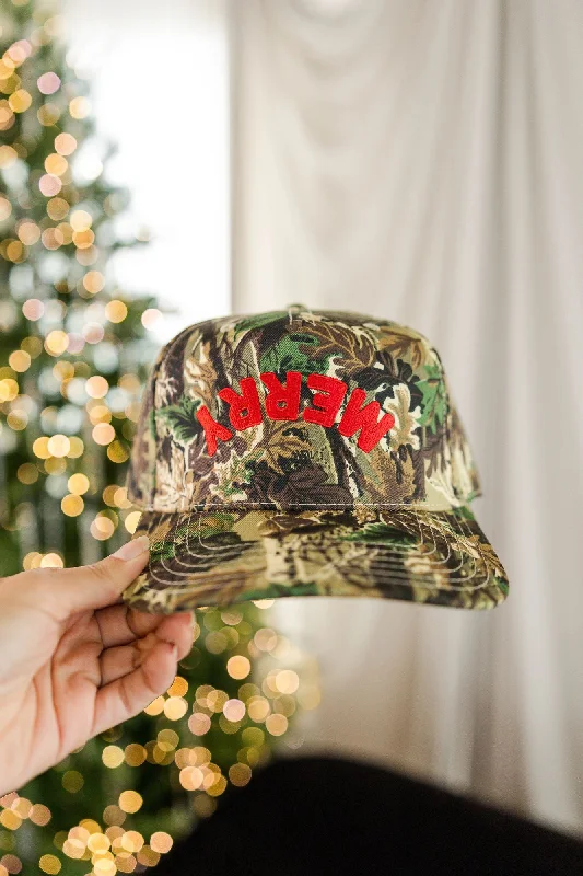 Pre-Order Merry Camo Trucker Hat