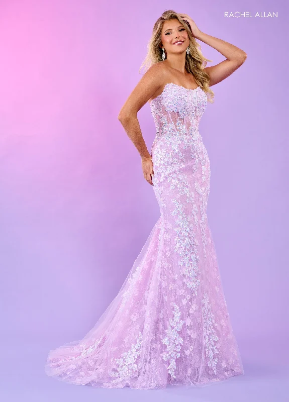 Rachel Allan 70566 Long Formal Glitter Prom Dress