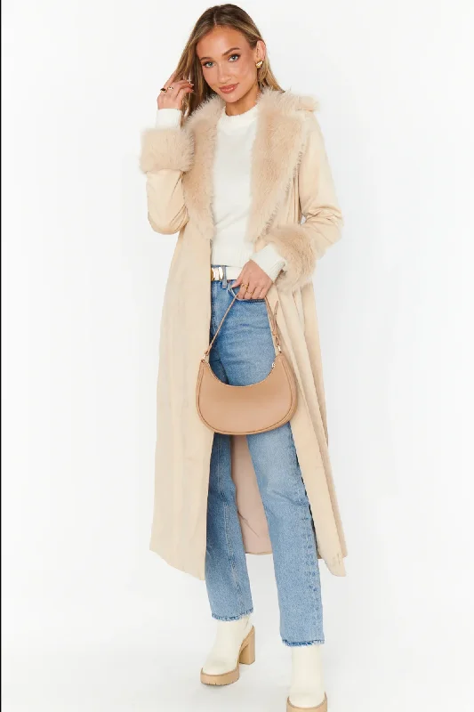 Show Me Your Mumu Penny Lane Coat -Beige