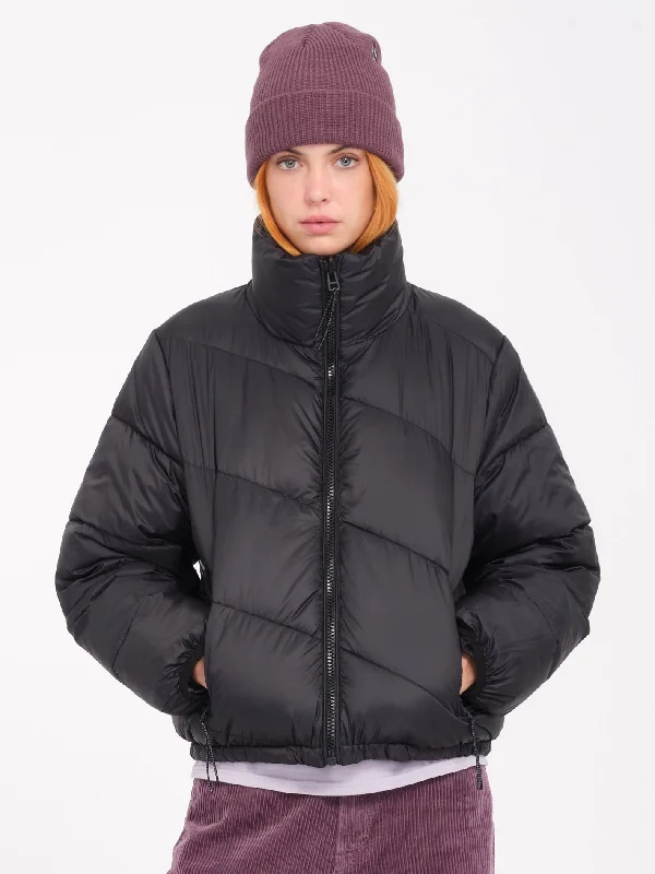 Stone Sense Puff Jacket (Reversible) - Black