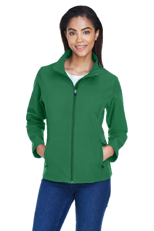 Team 365 Womens Leader Windproof & Waterproof Full Zip Jacket - Dark Green