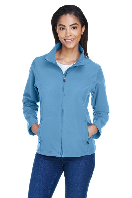 Team 365 Womens Leader Windproof & Waterproof Full Zip Jacket - Light Blue