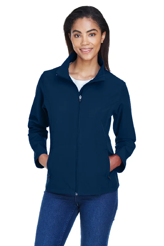 Team 365 Womens Leader Windproof & Waterproof Full Zip Jacket - Dark Navy Blue