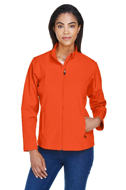 Team 365 Womens Leader Windproof & Waterproof Full Zip Jacket - Orange