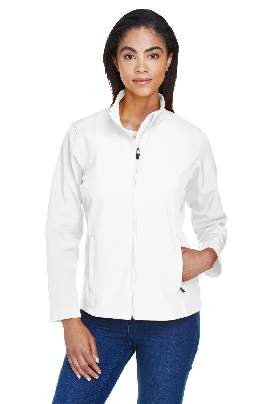 Team 365 Womens Leader Windproof & Waterproof Full Zip Jacket - White