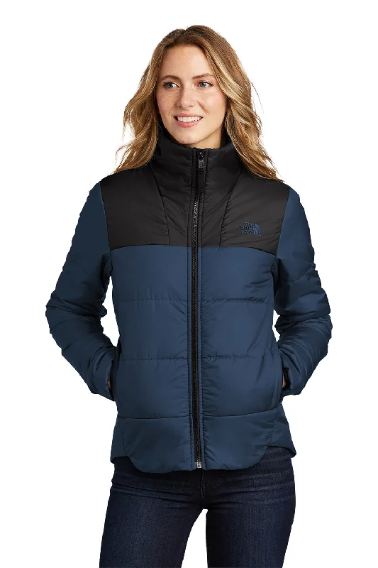 The North Face Womens Everyday Water Resistant Insulated Full Zip Jacket - Shady Blue