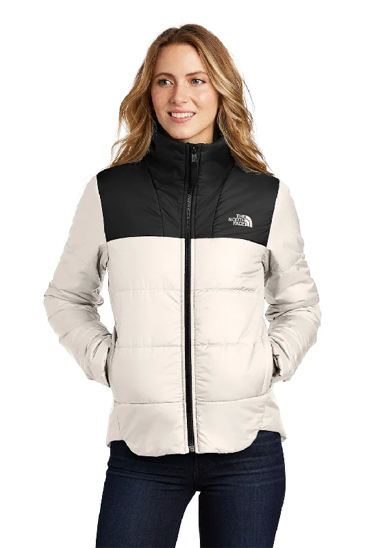 The North Face Womens Everyday Water Resistant Insulated Full Zip Jacket - Vintage White