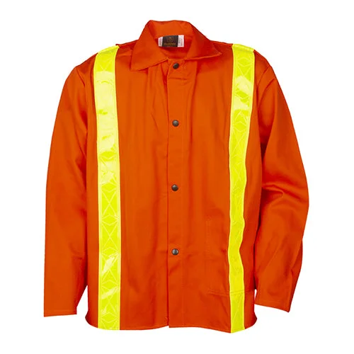 Tillman 9oz 30" Hi-Vis Orange FR Jacket w Reflective Stripes - 6230DRT