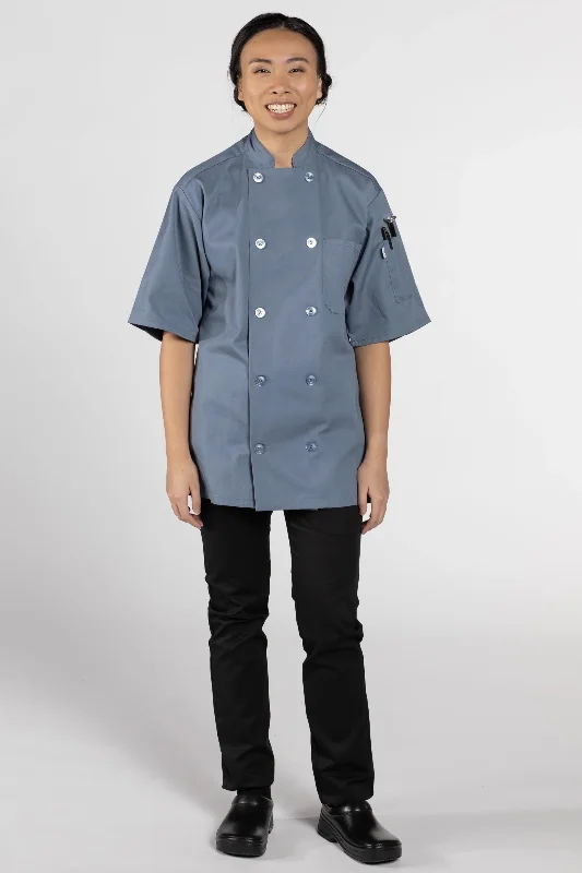 Steel Grey South Beach Chef Coat