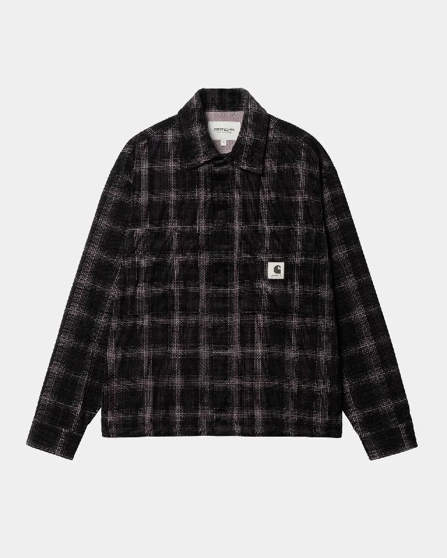 Foy Shirt Jacket | Dark Plum Wiley Check