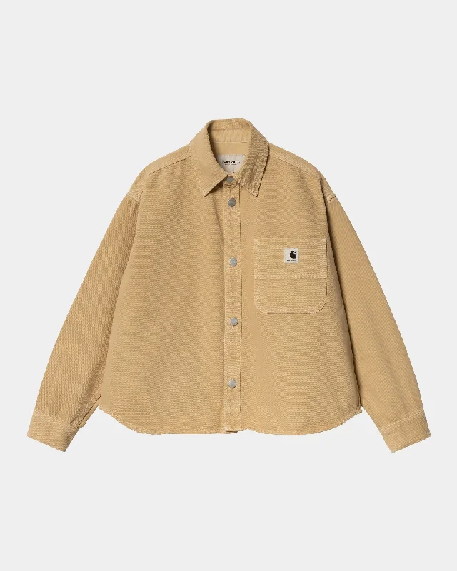 Women’s Georgia Shirt Jacket | Bourbon (stone dyed)