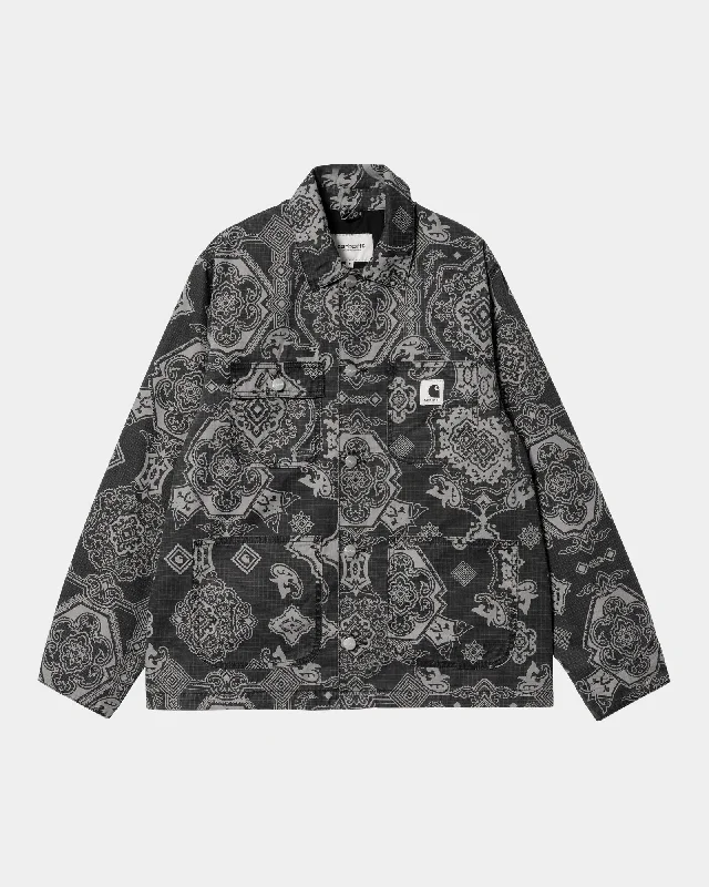 Irving Coat | Black Verse Print