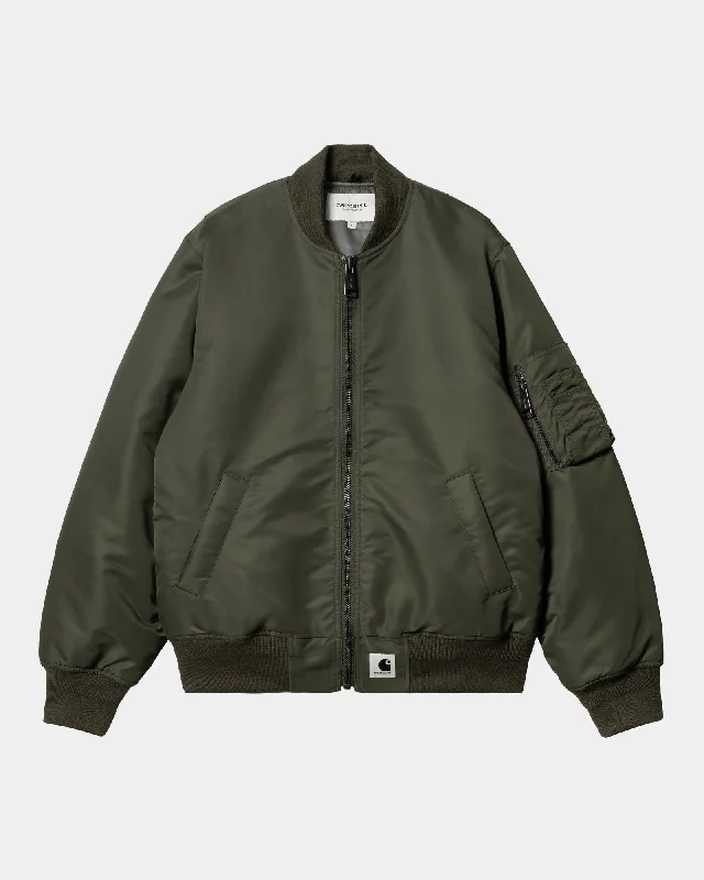 Women's Olten Bomber | Plant / Smoke green