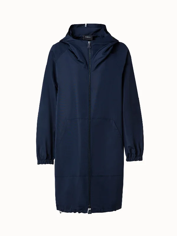 Water-Repellent Silk Taffeta Parka