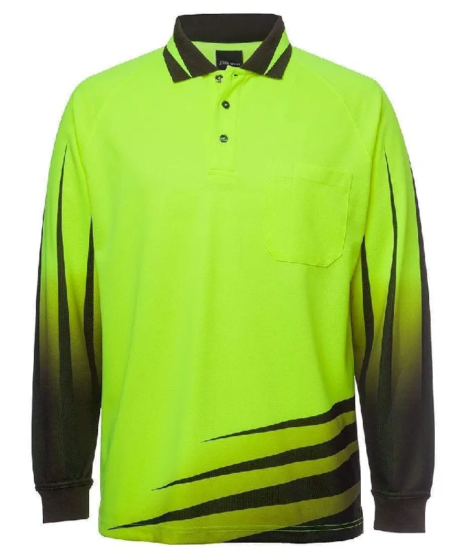 JB'S Hi-Vis Long Sleeve Rippa Sub Polo 6HVRL