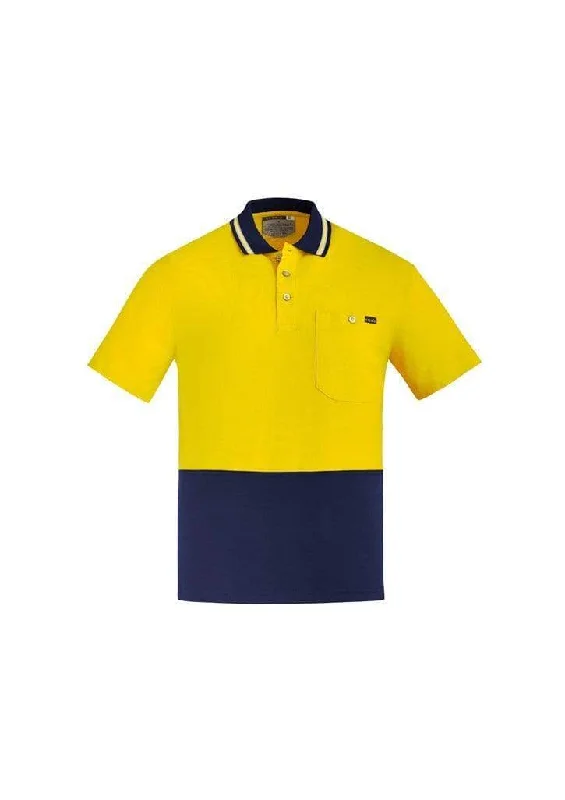 SYZMIK Men's Hi Vis Cotton Short Sleeve Polo Shirt ZH435