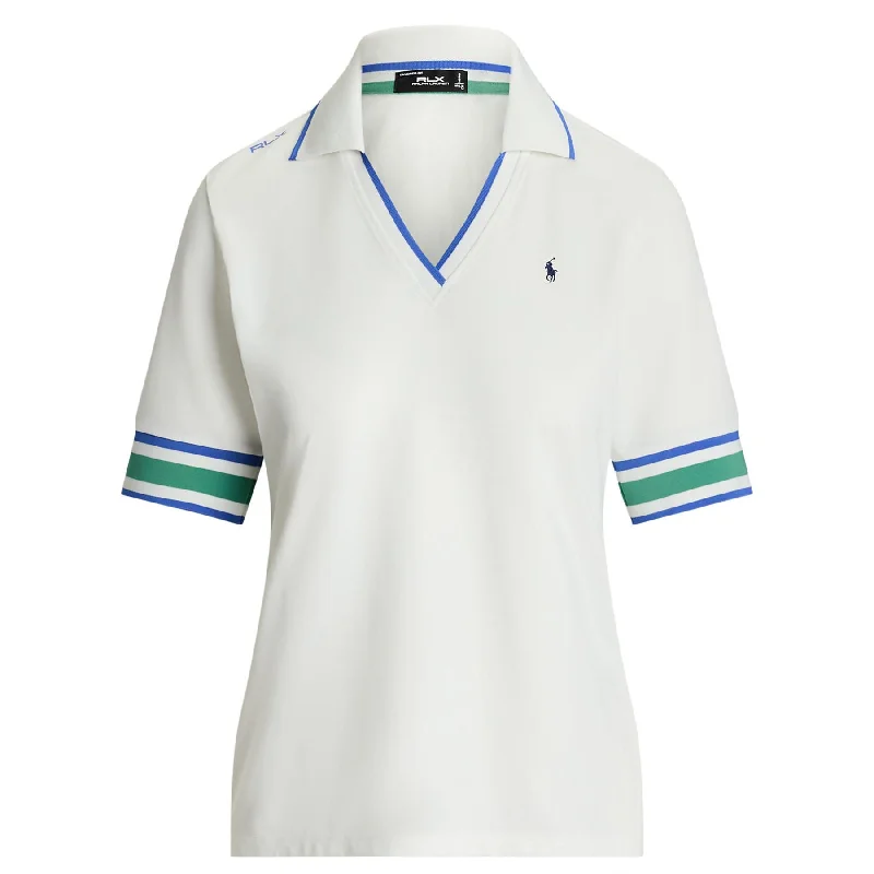 Womens RLX Tailored Fit Cricket Polo Ceramic White - AW24